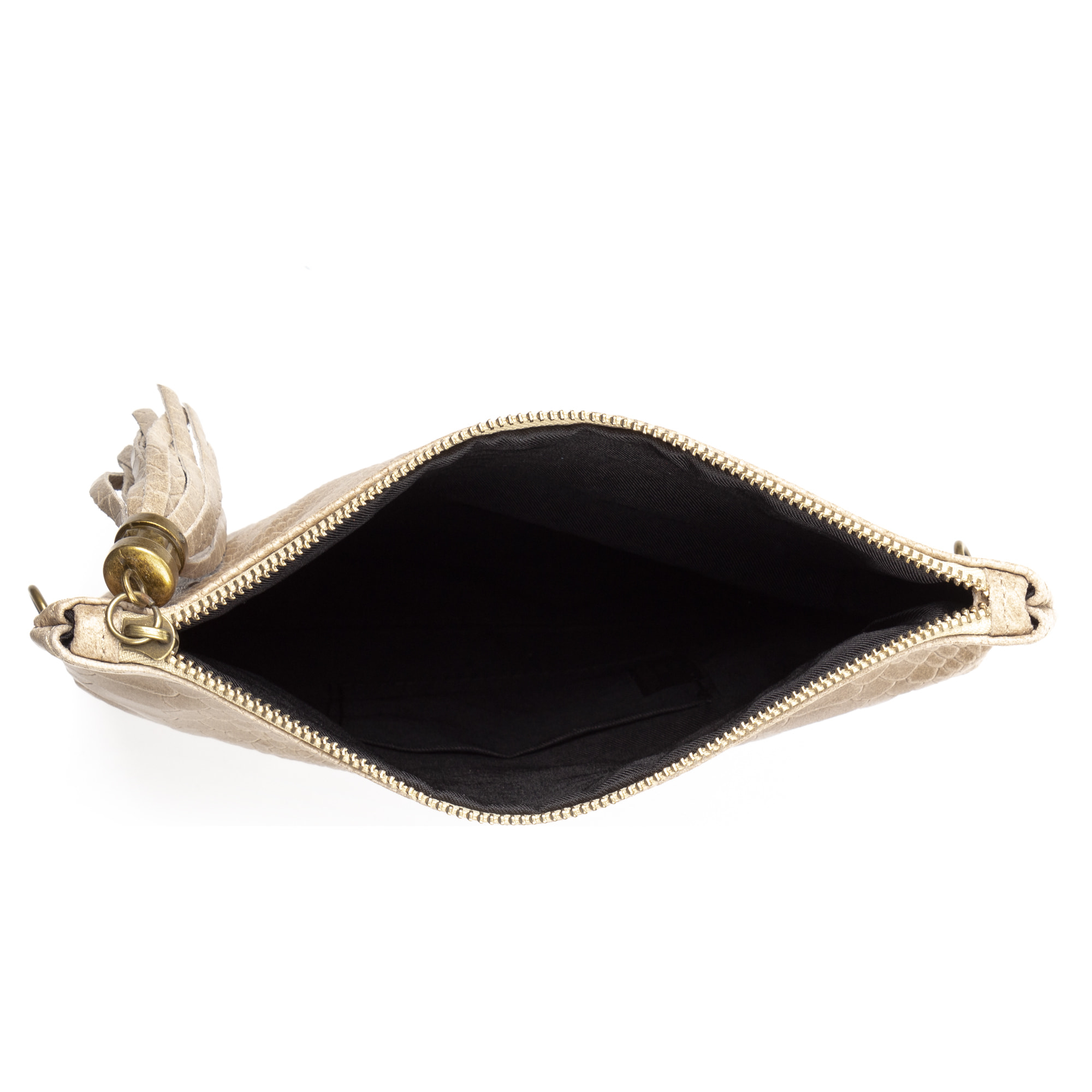 Alzano borsa a tracolla donna. Pelle autentica Camoscio stampa serpente.