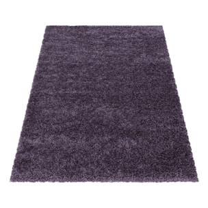 SYDNEY - Tapis shaggy uni à poils longs violet - SYD3000VIO