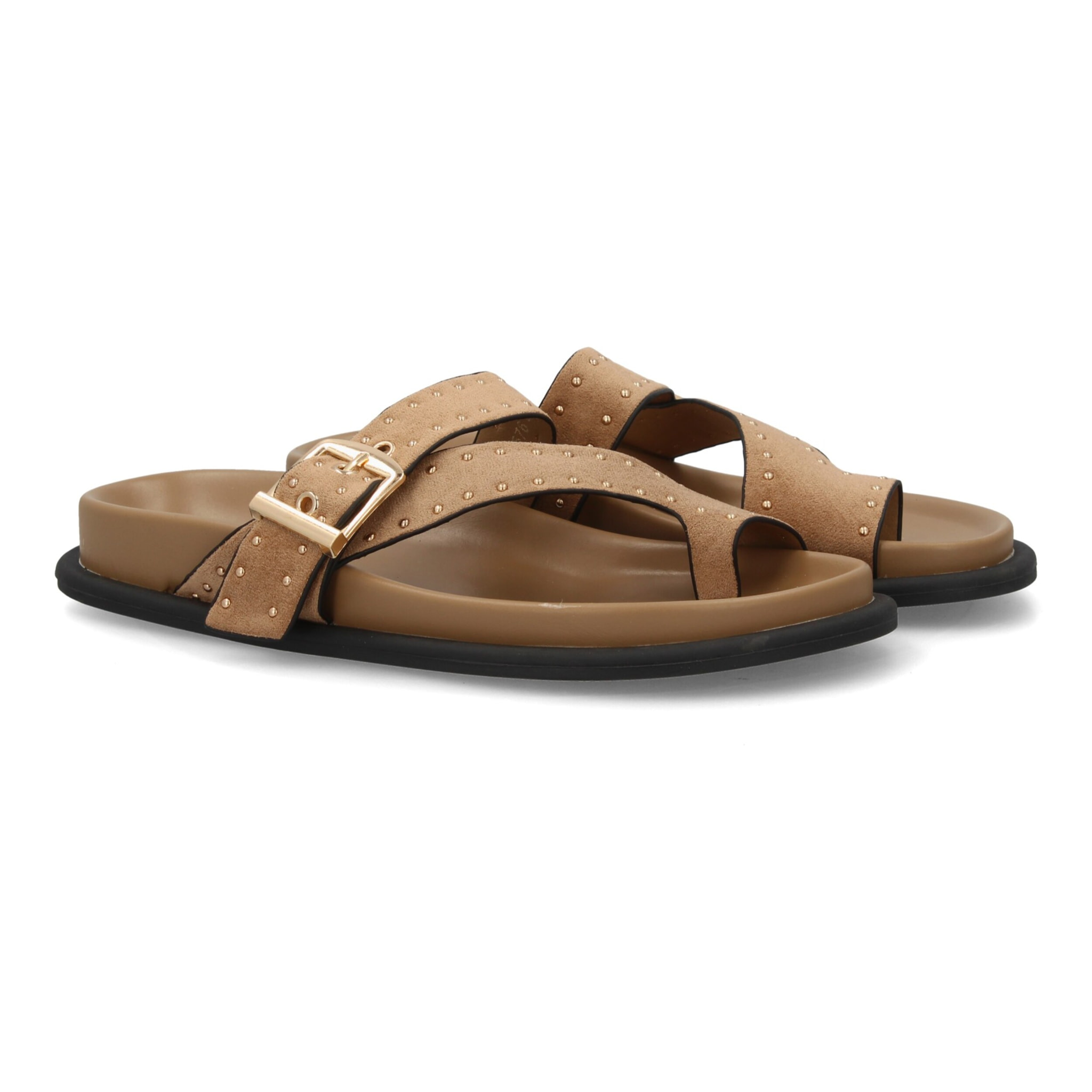 Sandalias planas con tiras cruzadas para mujer