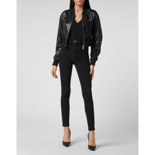 PHILIPP PLEIN Leather Bomber