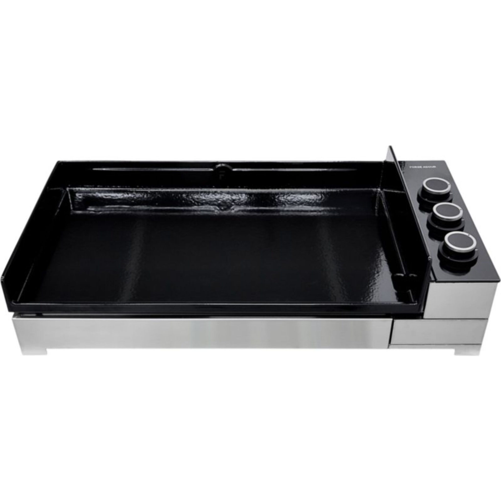 Plancha gaz FORGE ADOUR Premium 75 Inox 3 brûleurs à poser 75.5x41 cm
