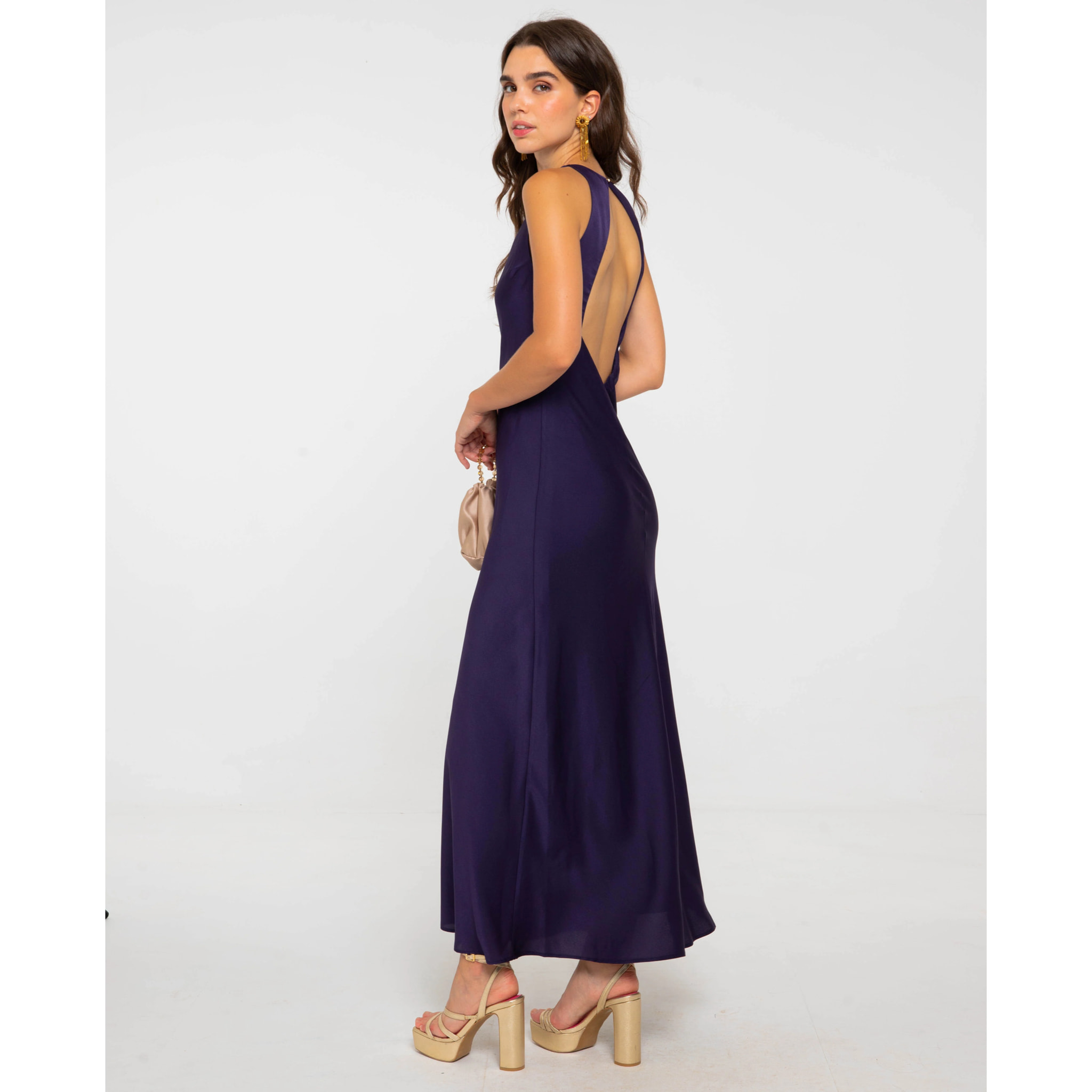 Vestido largo espalda descubierta