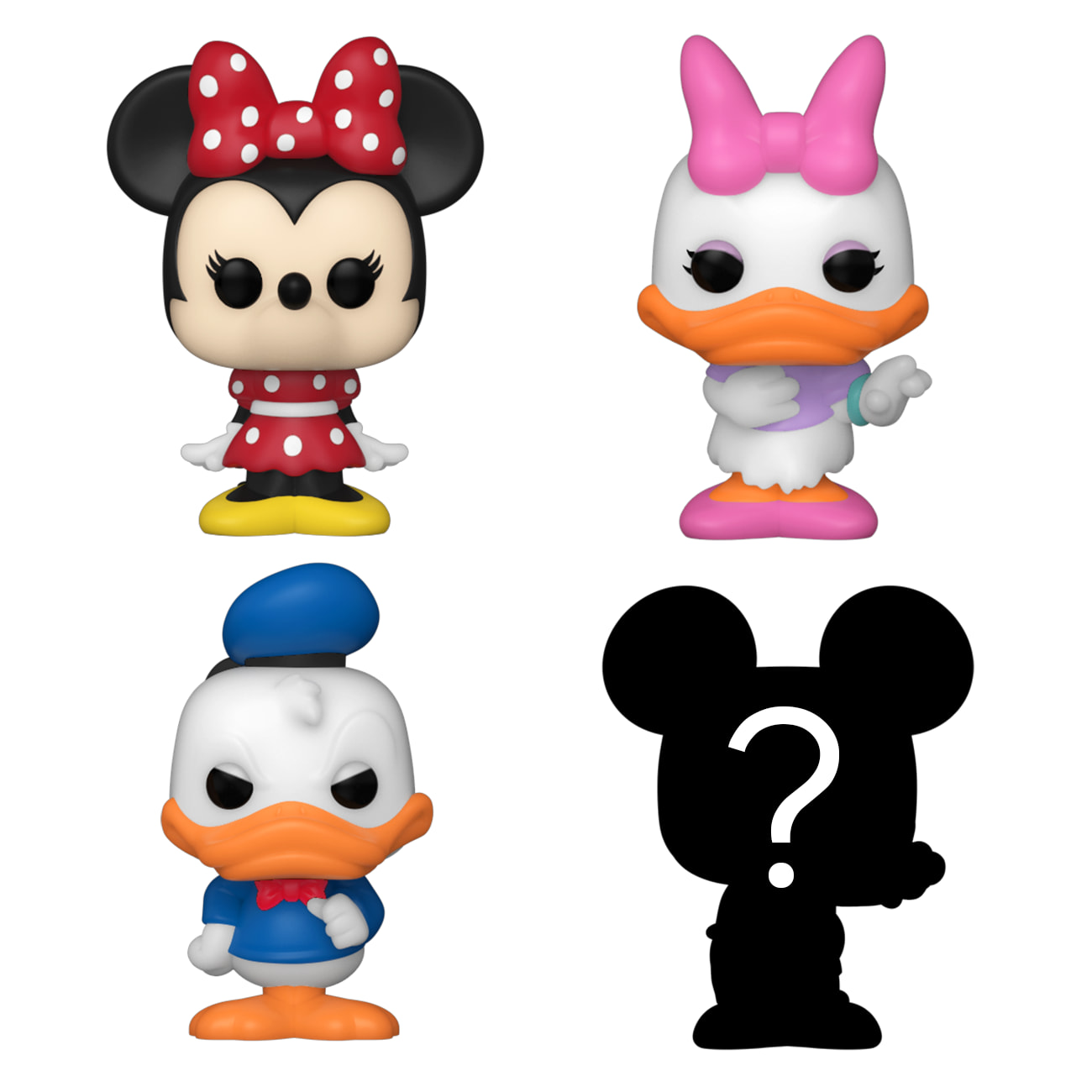 Bitty POP Disney - Minnie Mouse Daisy Duck e Donald Duck e Personaggio a sorpresa Funko