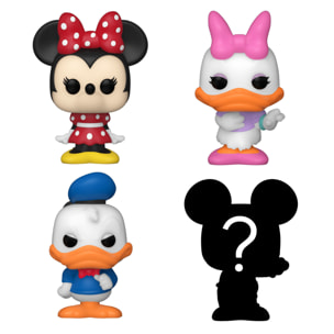 Bitty POP Disney - Minnie Mouse Daisy Duck e Donald Duck e Personaggio a sorpresa Funko