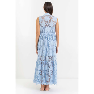 Kocca - Abito chemisier maxi in pizzo Donna