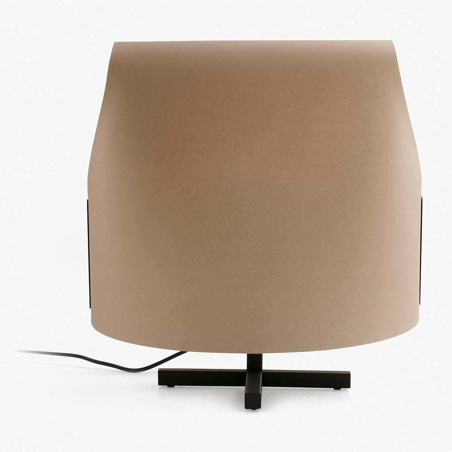 LUANG M Lampe table noire/camel