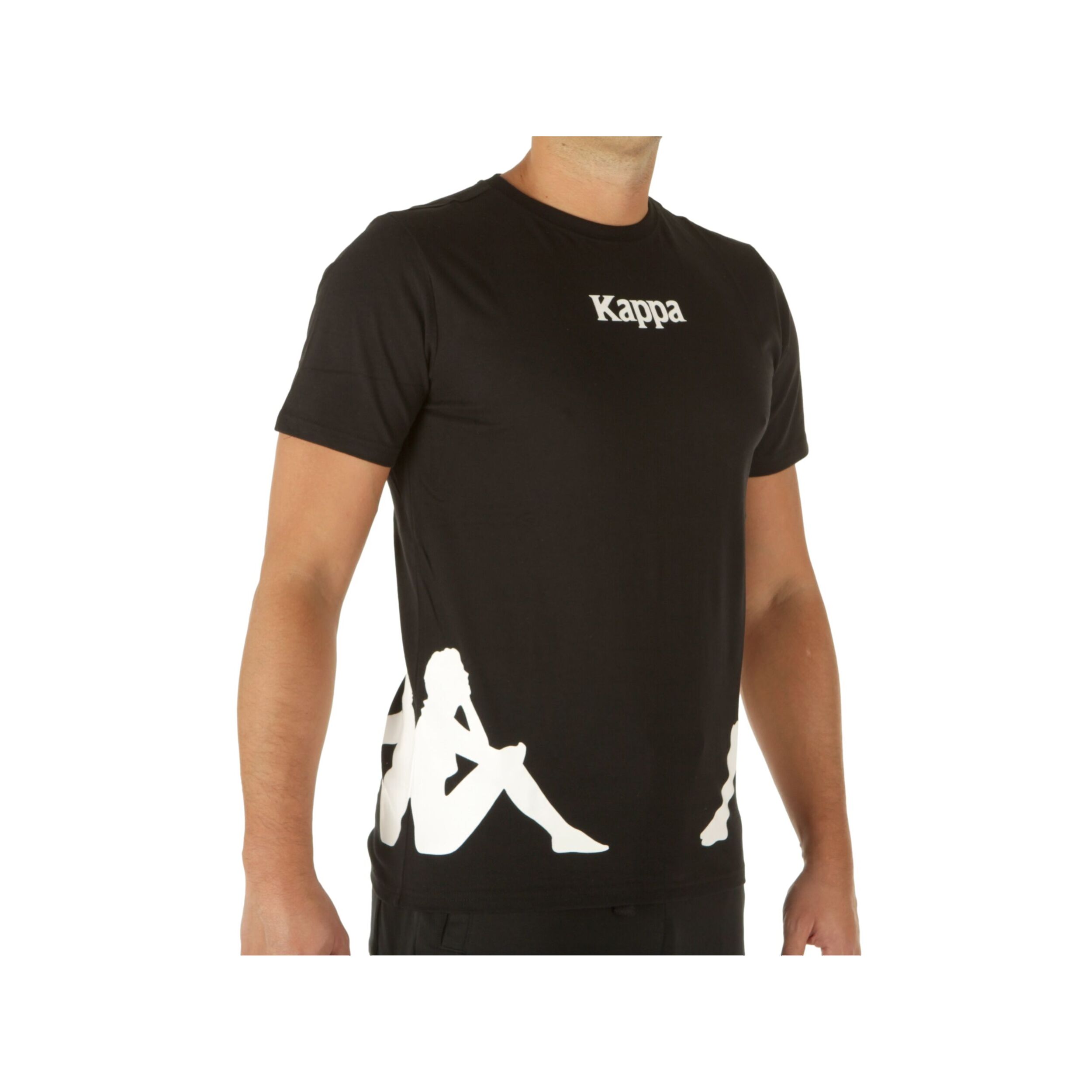 T-Shirt Robe di Kappa T-Shirt Authentic Fico Nero