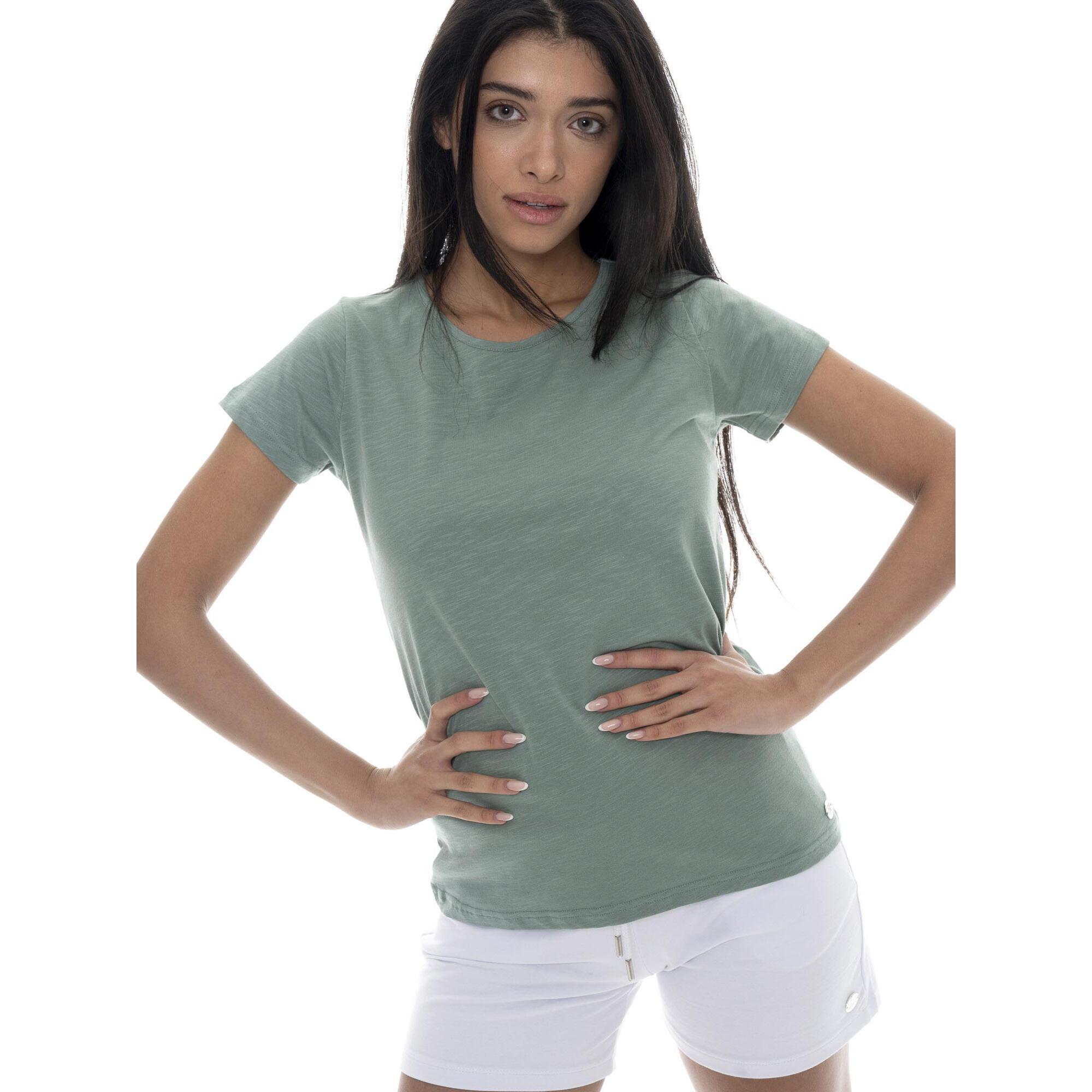 T-shirt da donna a maniche corte Leone Basic