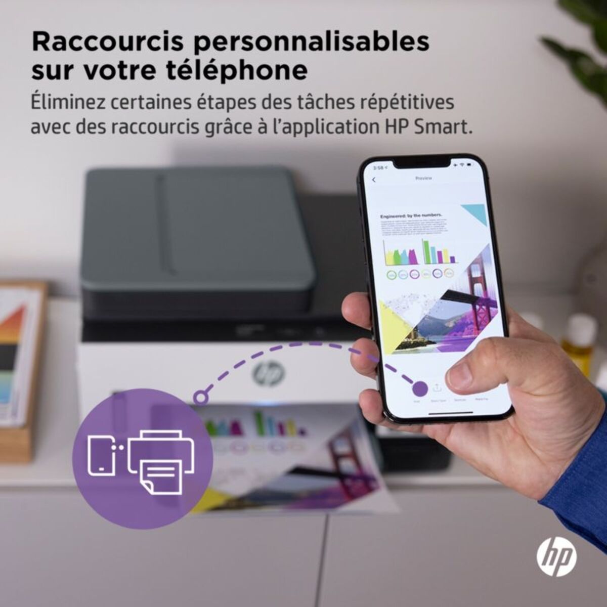 Imprimante jet d'encre HP Smart Tank Plus 7605/7606