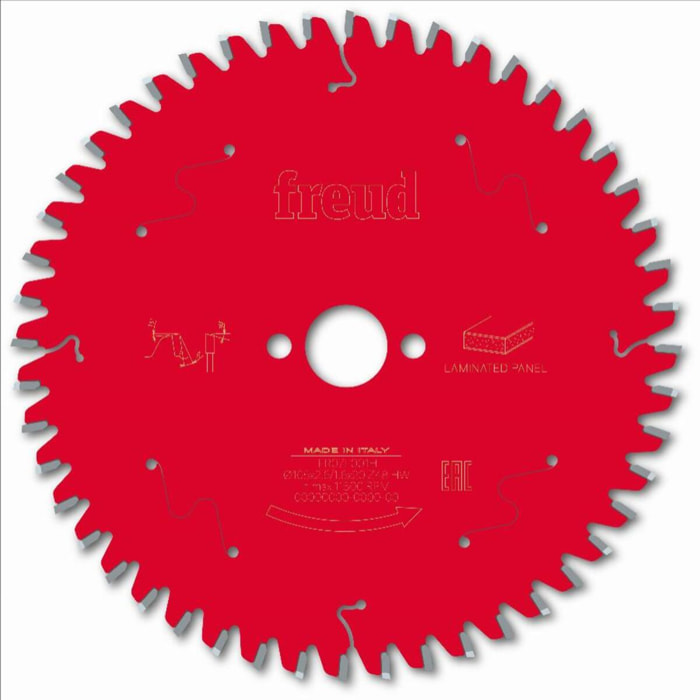 Lame pour scie circulaire portative FREUD - Ø165 2,6/1,6 AL20 Z48 BA -5° - F03FS09800 -FR07L001H