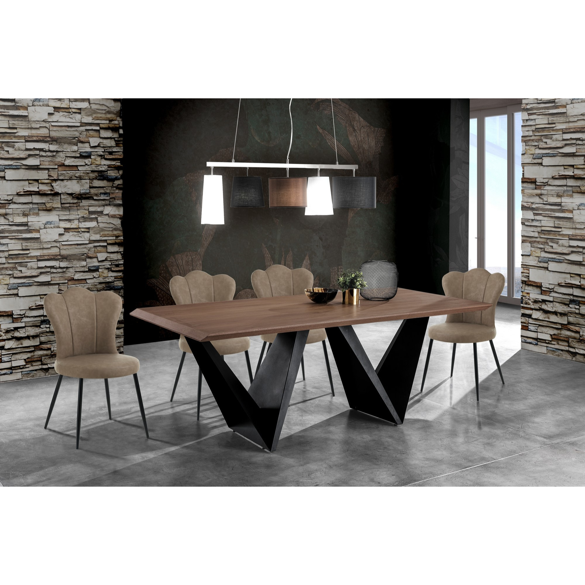 Set 4 sedie CHARLOTTE OLD SAND