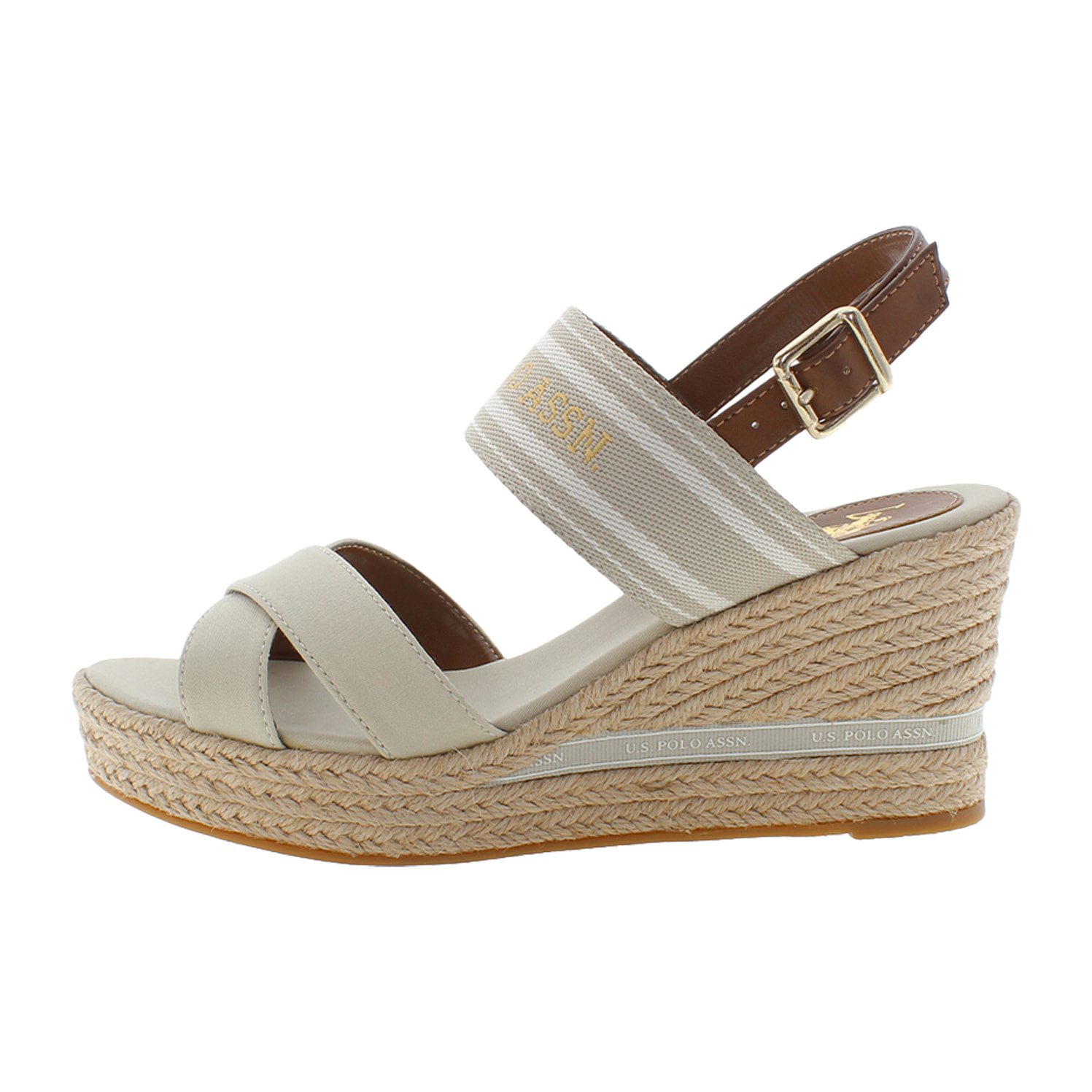 U.S. Polo Assn. - Sandali ALYSSA007W-4C2 in cotone per donna