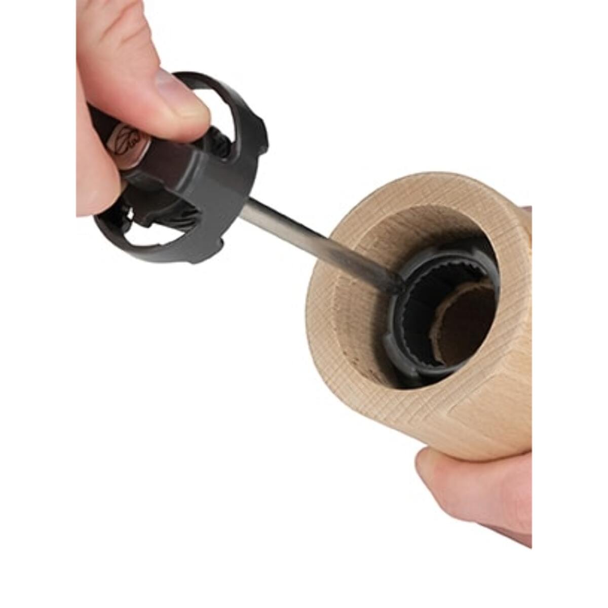 Moulin à graines de lin en bois naturel 11 cm - 4,5‘‘ Naka