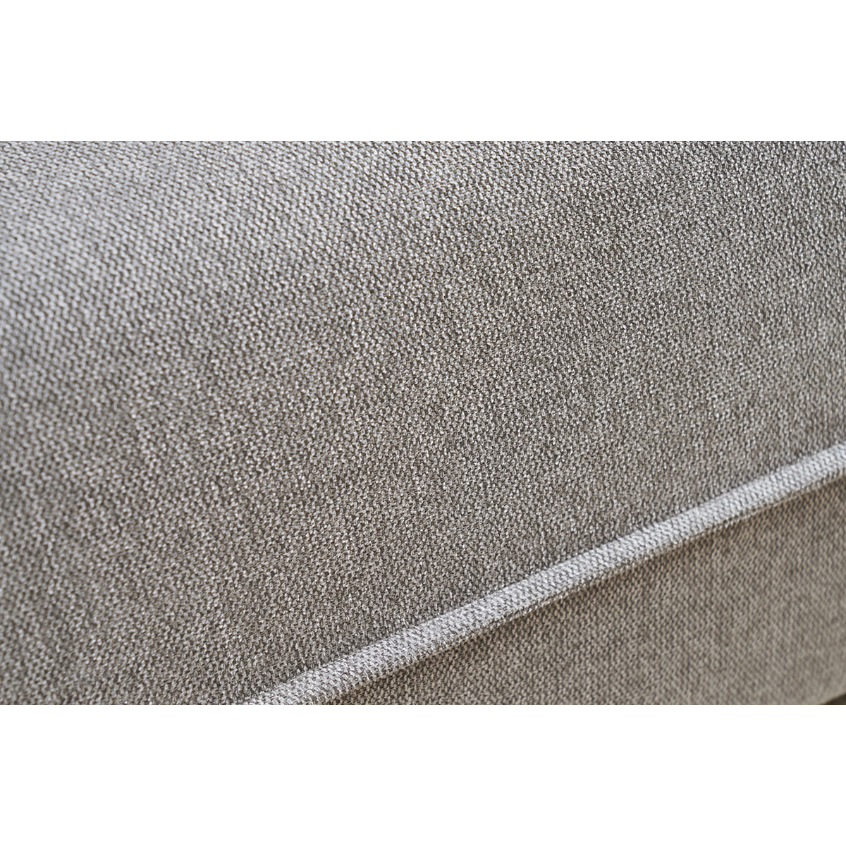 Canapé 3 places en tissu effet velours texturé gris PIO