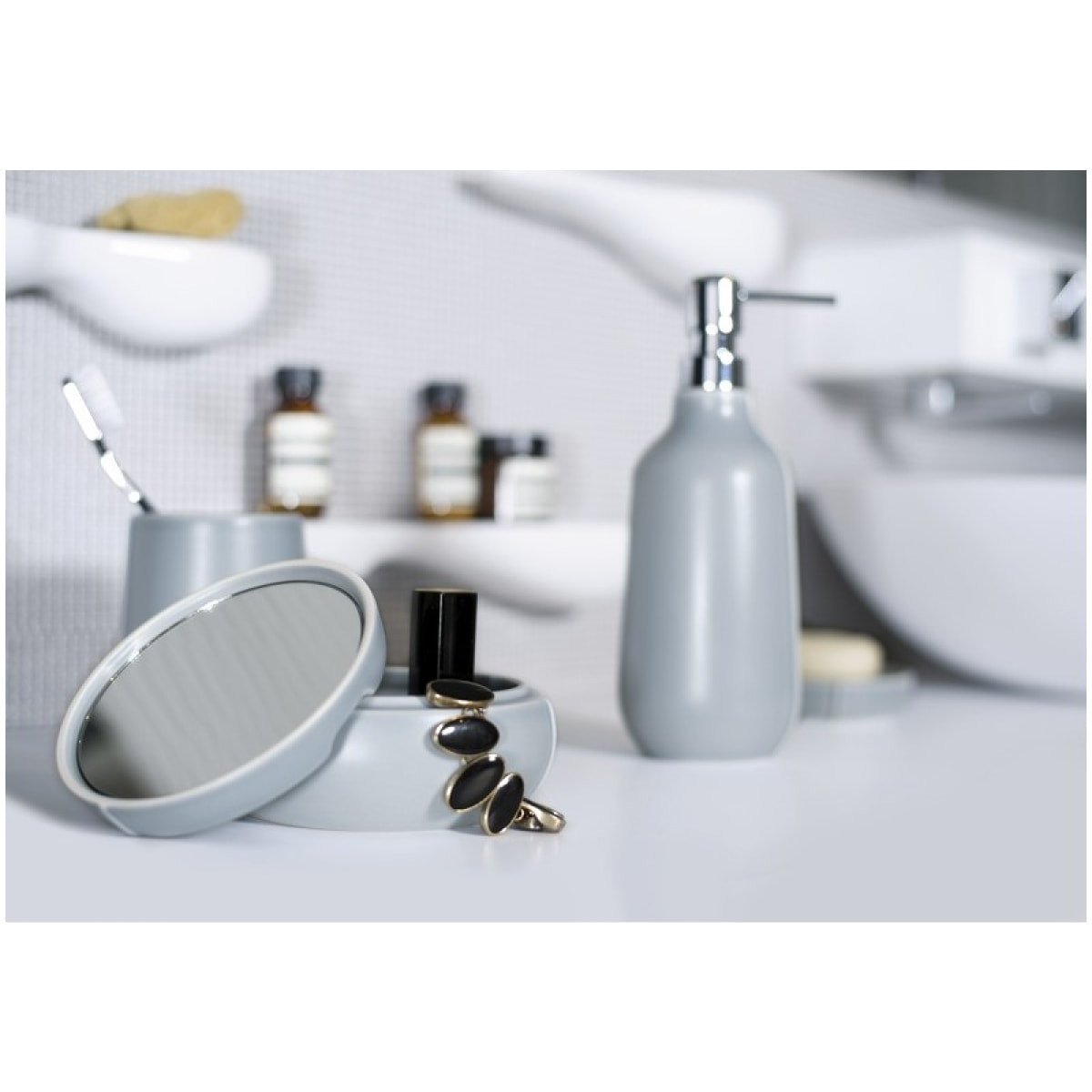 Distributeur de savon Céramique SENSE Fog-matt Elements by Spirella