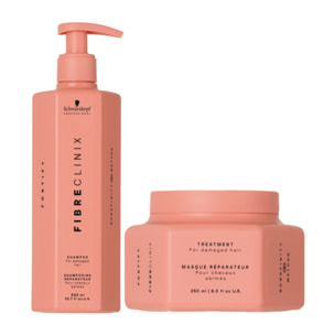 SCHWARZKOPF Kit Fibre Clinix Fortify Shampoo 300ml + Mask 250ml