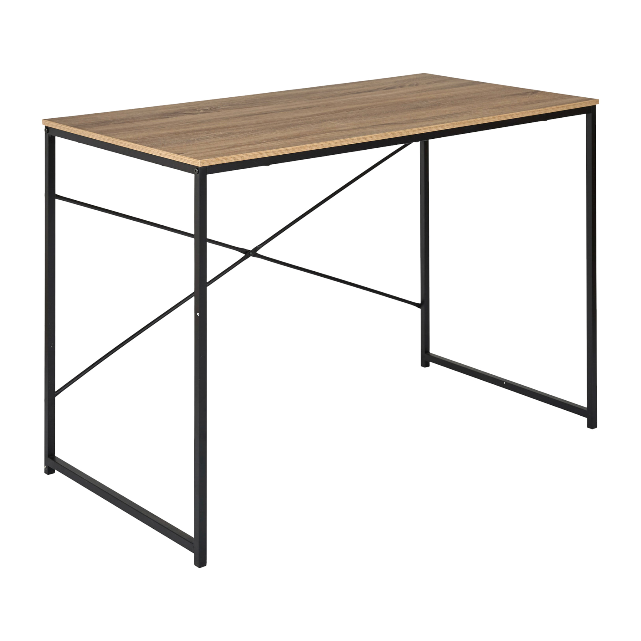 Bureau - HOME DECO FACTORY - Loka - Compact - Moderne - Marron et Noir