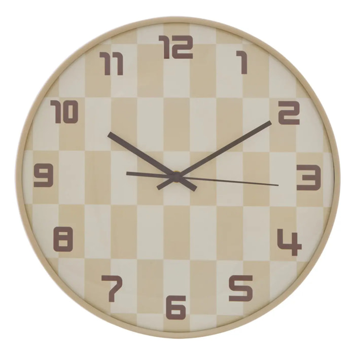 Horloge Larry D.36cm beige