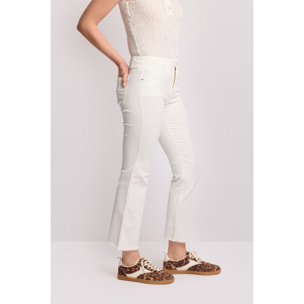 Kocca - Pantaloni cropped in cotone Donna, Tinta unita