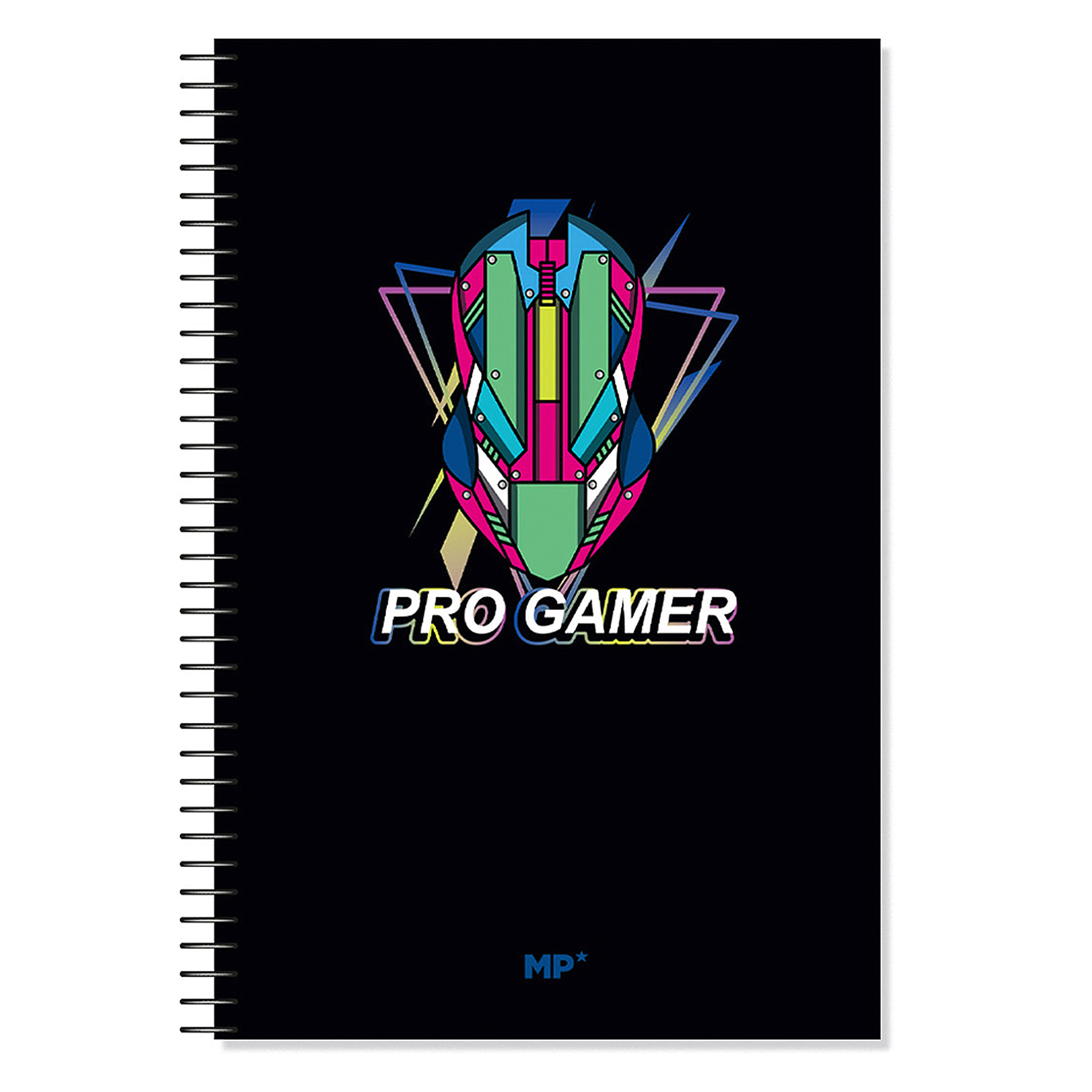 PACK 6 UNITA' QUADERNO AD ANELLI Fº 80 PAGINE 90 g/m² DESIGN PRO GAMER