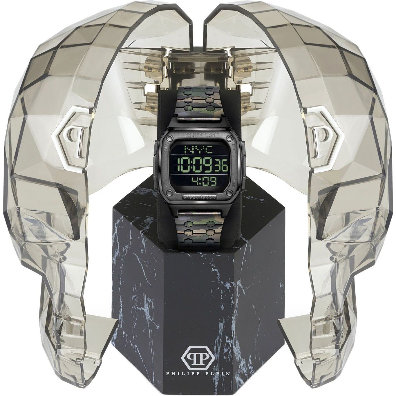 Reloj Philipp Plein PWHAA0921 Hombre Digital Cuarzo con Correa de Acero inoxidable