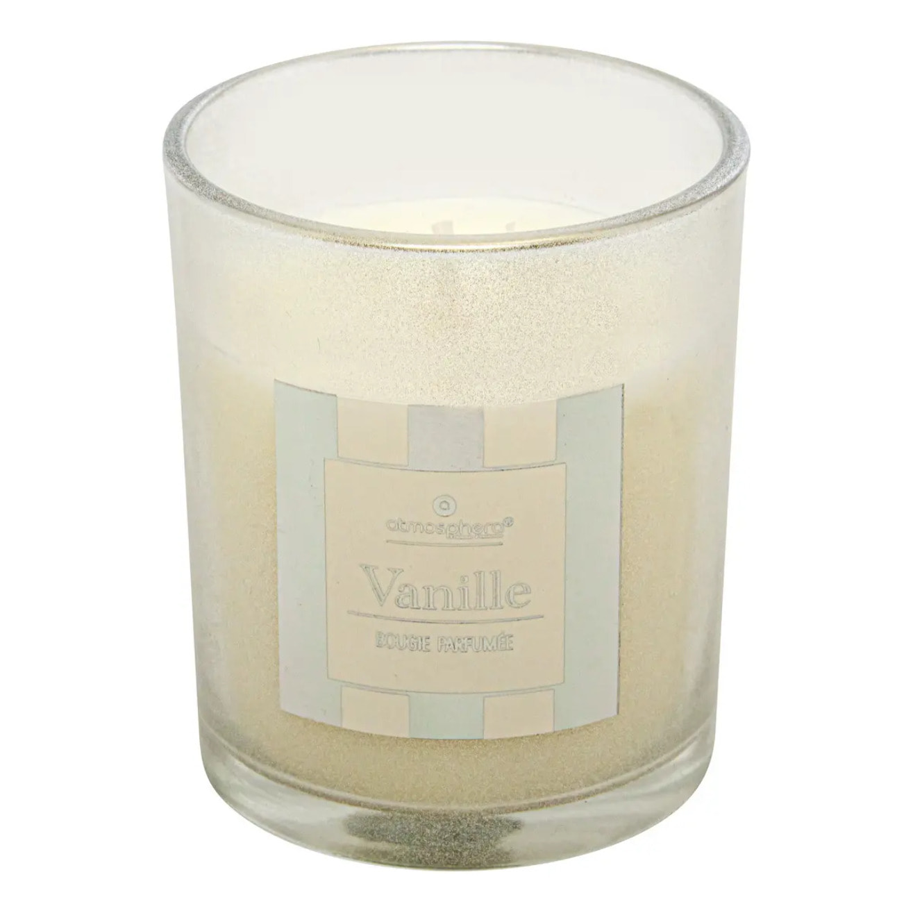 Bougie parfumée cracker 89 gr avec pot en verre assorti