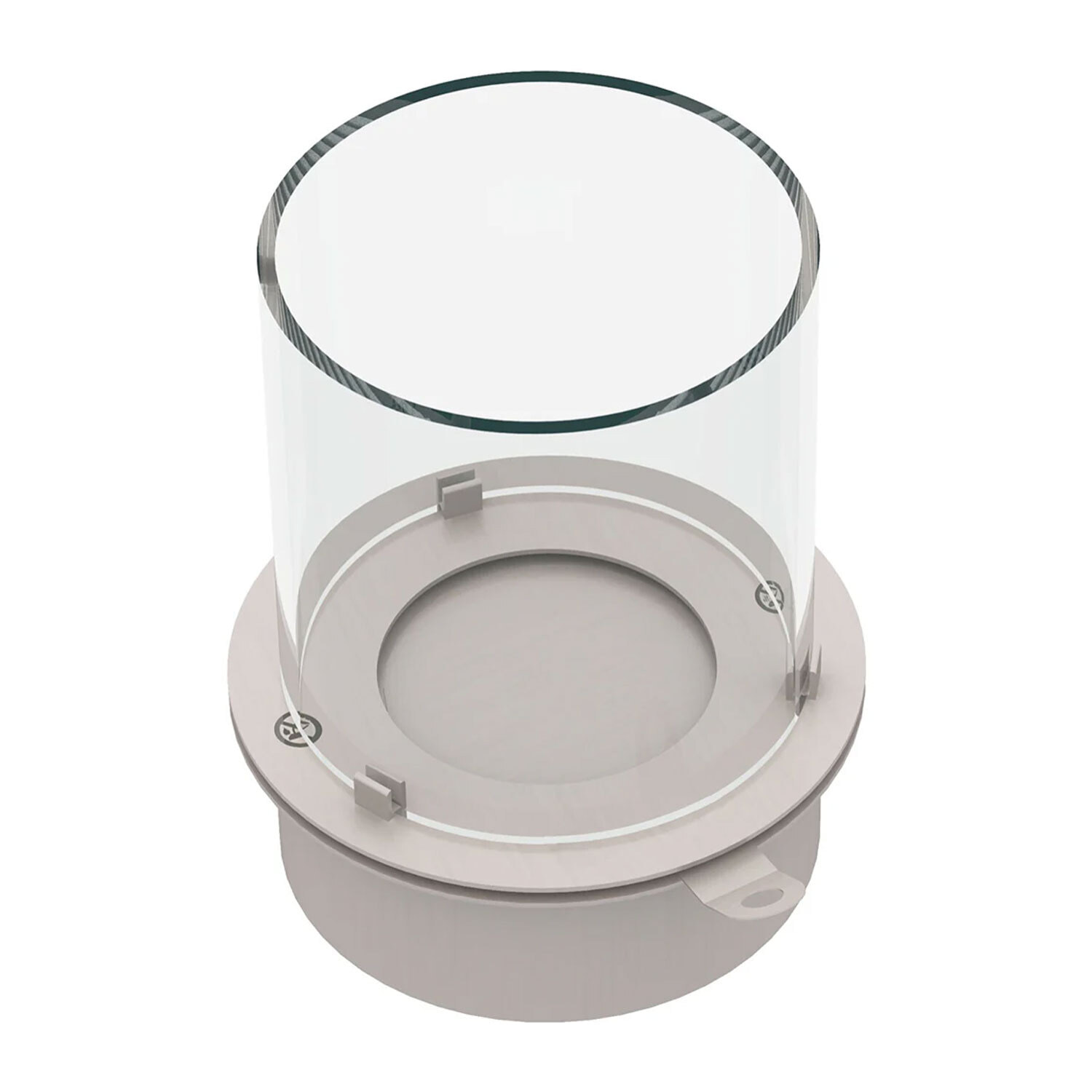 Bruciatore a bioetanolo per camino 3 L, in acciaio inox e vetro temperato Ø30 cm