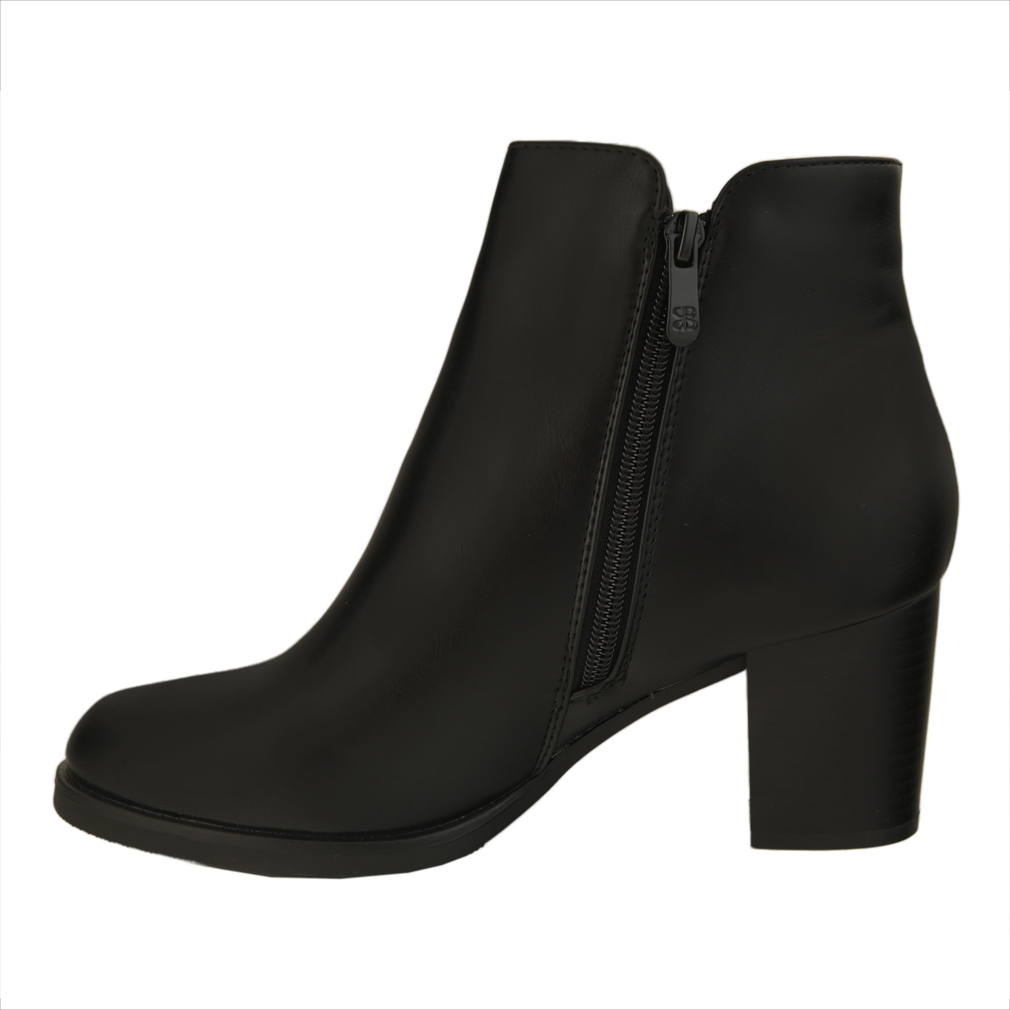 Stivaletti in simil pelle con tacco comodo