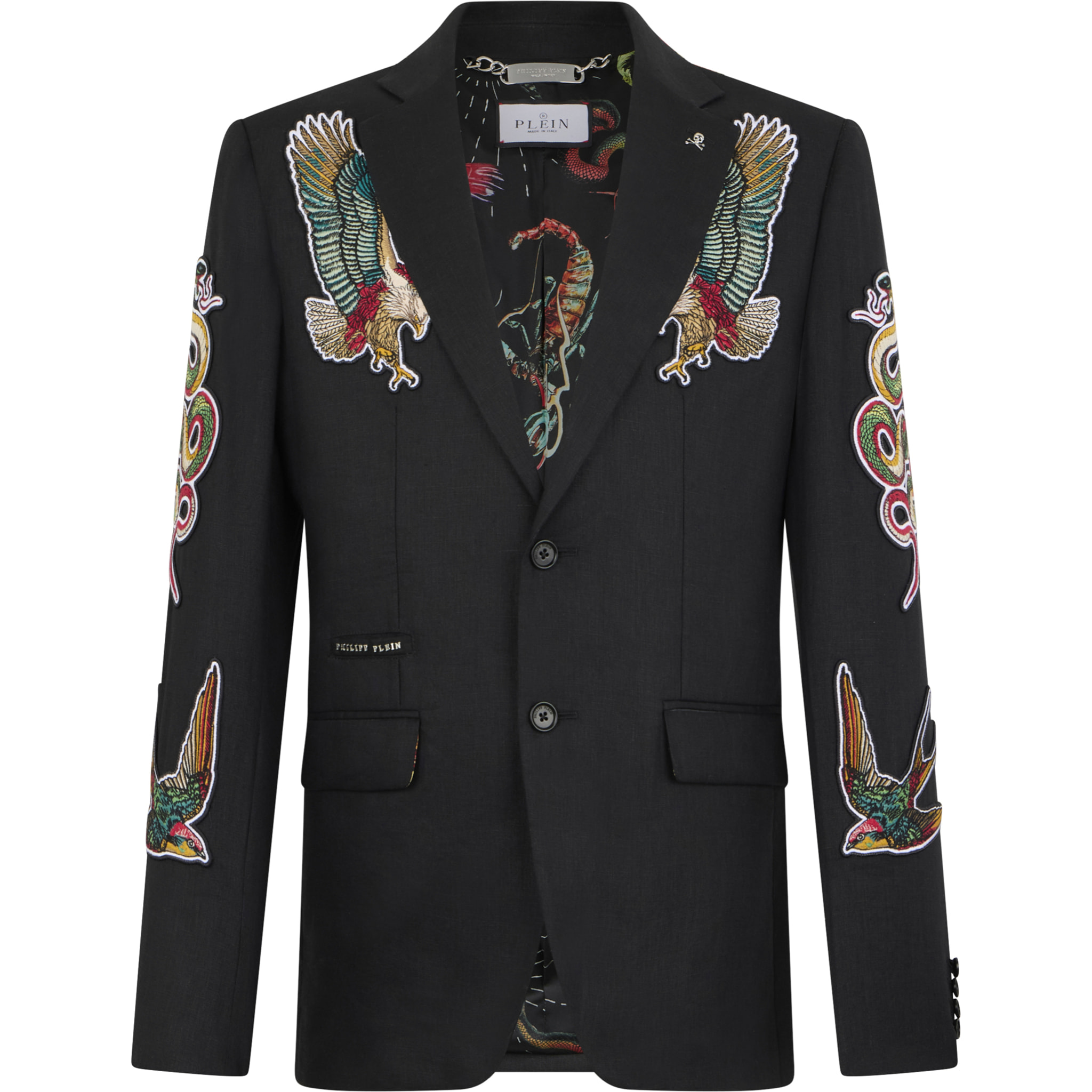 PHILIPP PLEIN Gigolo Fit Blazer Tattoo Embroidery