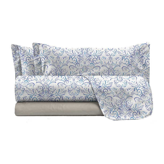 COMPLETO LETTO FANTASY, 100% Microfibra - ORNATOTEX