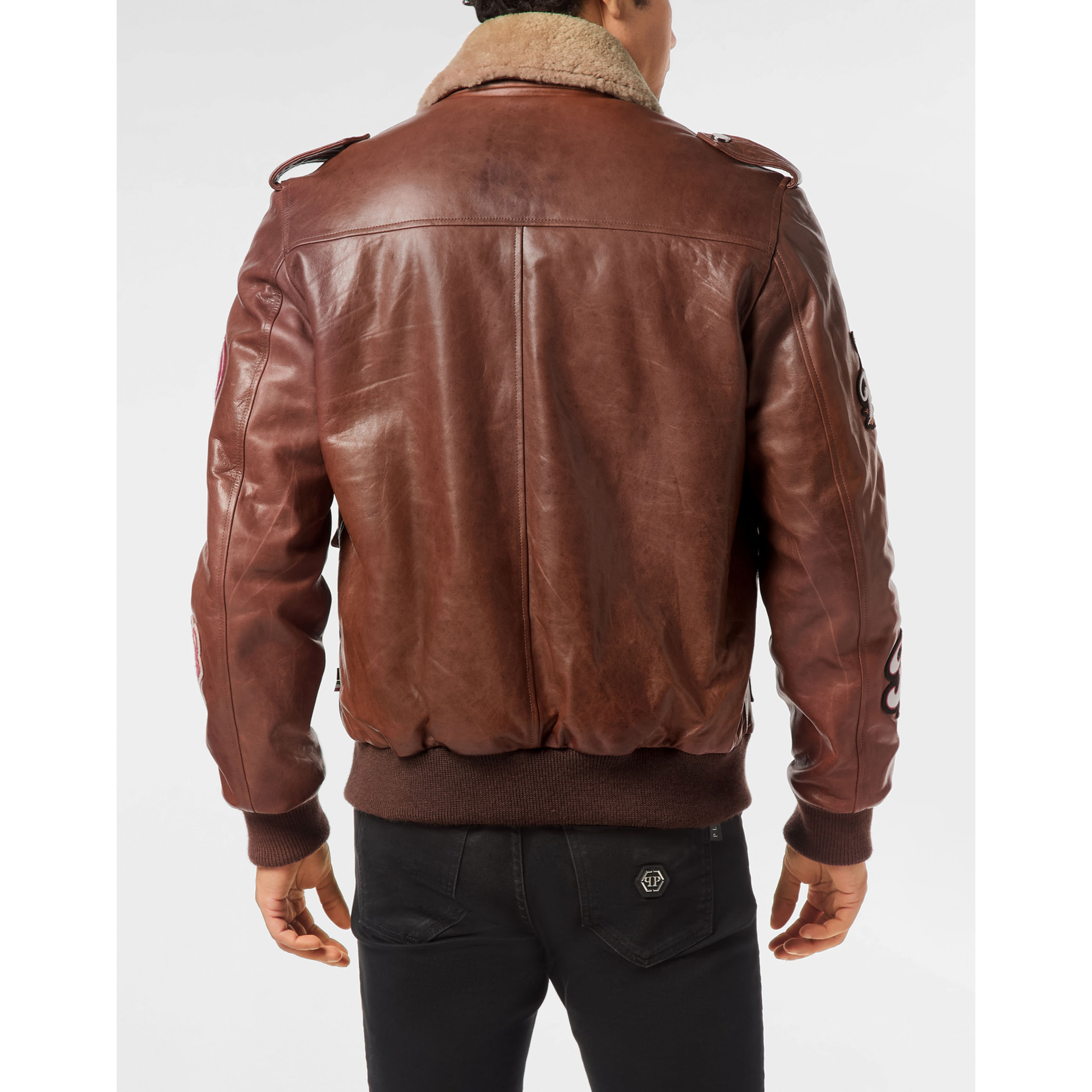 PHILIPP PLEIN Leather Jacket