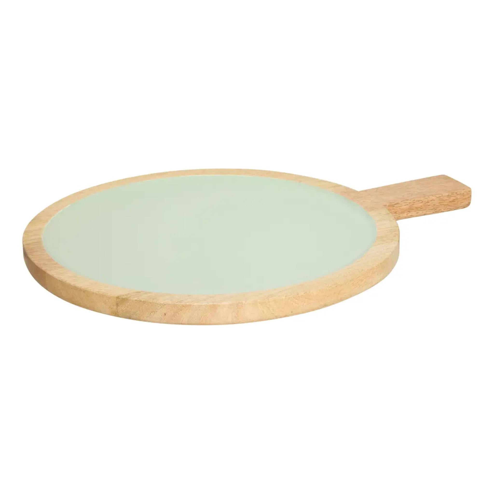 Assiette de présentation Inaya vert et manguier