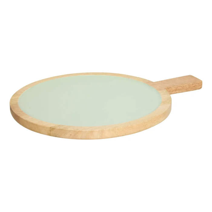 Assiette de présentation Inaya vert et manguier