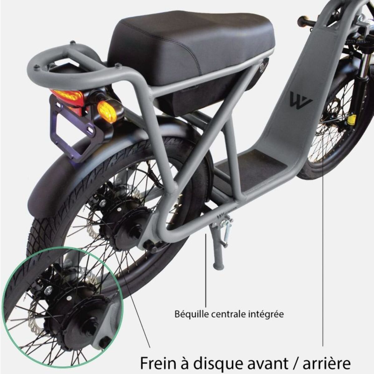 Draisienne électrique WISPEED WIMOB Plus Gris - Homologué