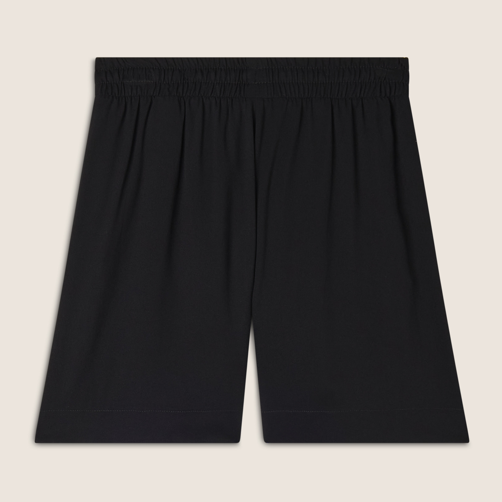 Pantaloni corti comfort fit in viscosa effetto lino