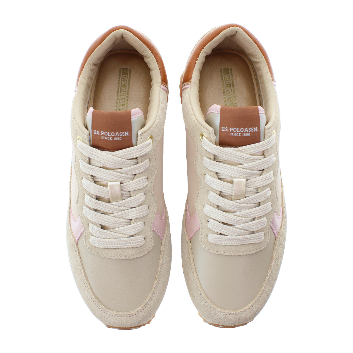 U.S. Polo Assn. - Sneakers SACHA005WDSN2 in camoscio per donna