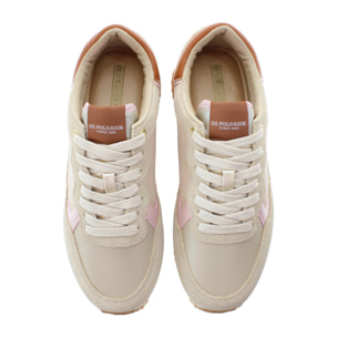 U.S. Polo Assn. - Sneakers SACHA005WDSN2 in camoscio per donna
