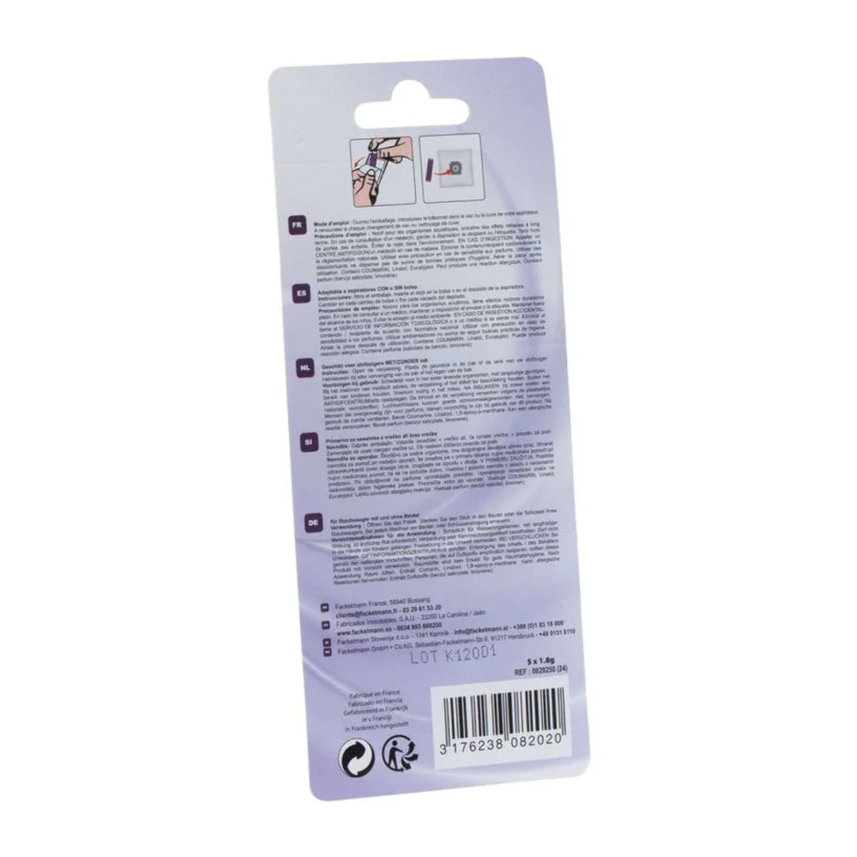 Lot de 5 parfums pour aspirateur senteur lavande TopFilter