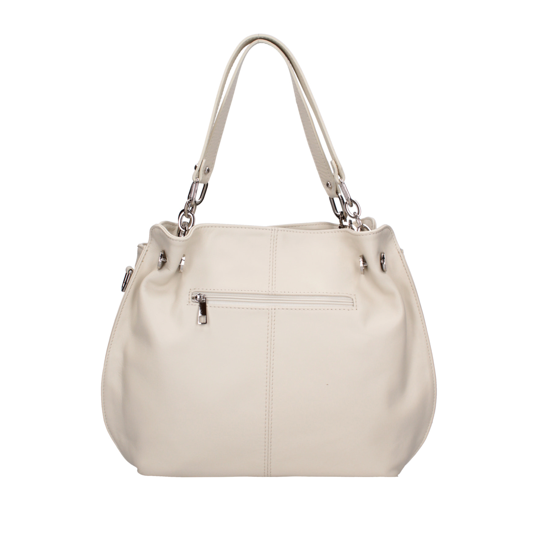 Borsa a spalla da Donna Charlotta in Vera Pelle Made in Italy 30x38x12 cm
