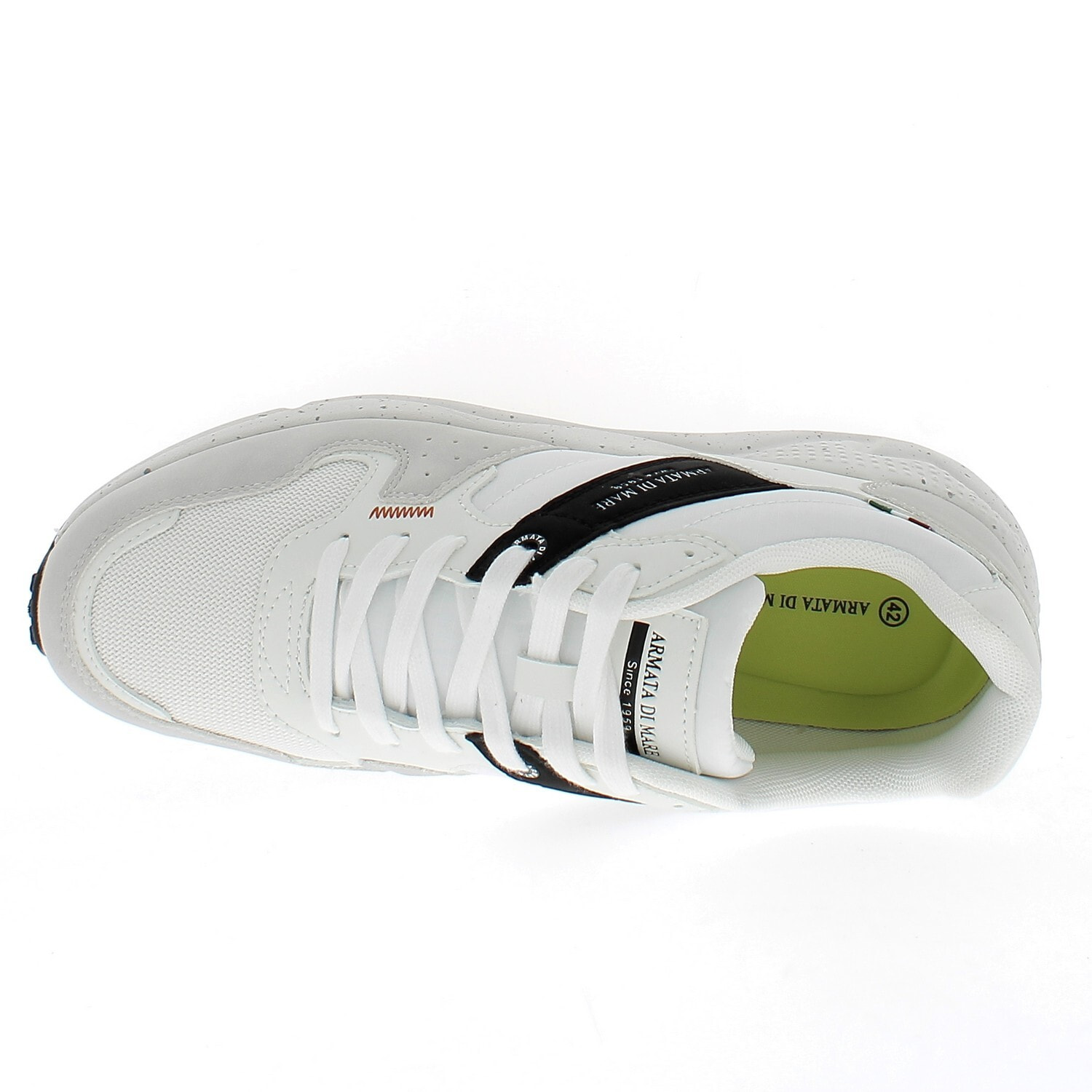 Armata di Mare Scarpe Uomo Sneakers Casual Stringate con Soletta Rimovibile in Memory Foam AMU 1L910 Off White