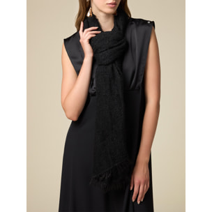 Oltre - Wool blend scarf - Negro