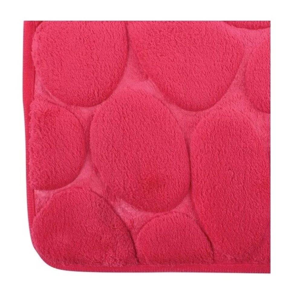 Tapis de bain Microfibre PEBBLE Rose Fuschia MSV