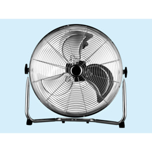 Ventilador industrial de aluminio 120 W con 3 aspas y 3 velocidades VENTY IND 120 PURLINE