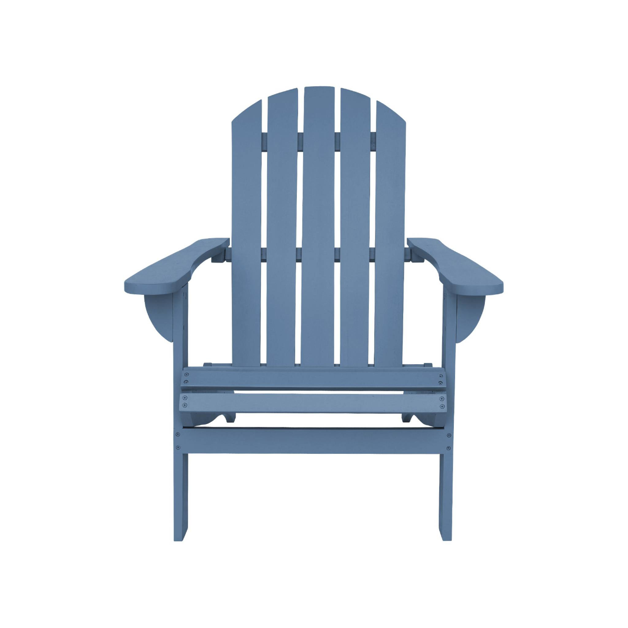Fauteuil adirondack bleu en bois d'acacia avec accoudoirs KERINA. plusieurs coloris. 90 x 71 x 91.5 cm