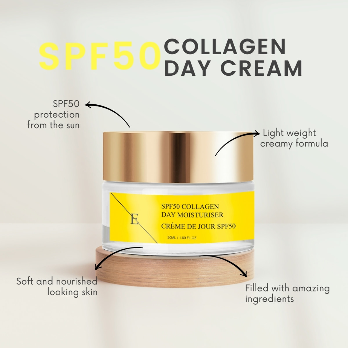 Crema de Día Colágeno SPF 50 50ml