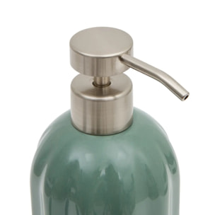 Distributeur de savon Colorama en céramique 450ml vert ficus