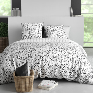 Parure Housse De Couette 3pcs 100% Coton 57 Fils NINA