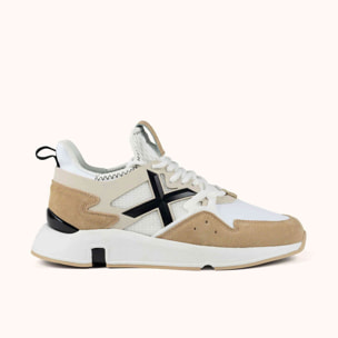 MUNICH CLICK 108 Sneakers de diseño contemporáneo y estilo urbano Blanco y Arena
