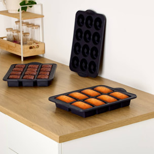 Moule mini brownies Silitop rectangulaire 24x36cm gris