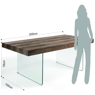 Tomasucci table fixe / bureau WAVER EVOLUTION Multicolore